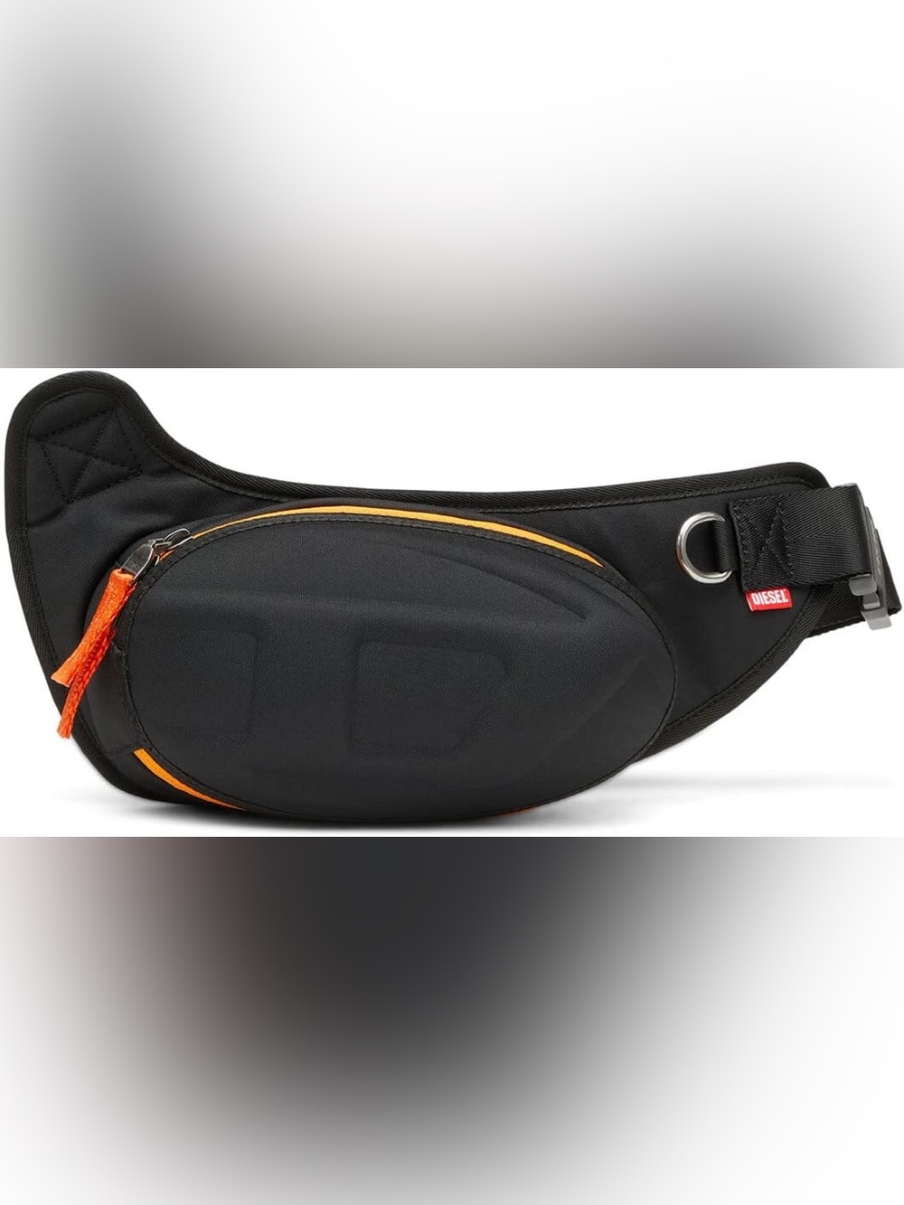 Diesel Black Sling Bag IDR-POD nylon waist bag hard shell streetwear
